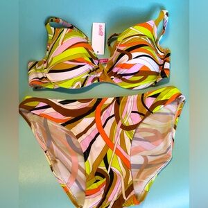 Leggiadro Rouched Bikini NWT